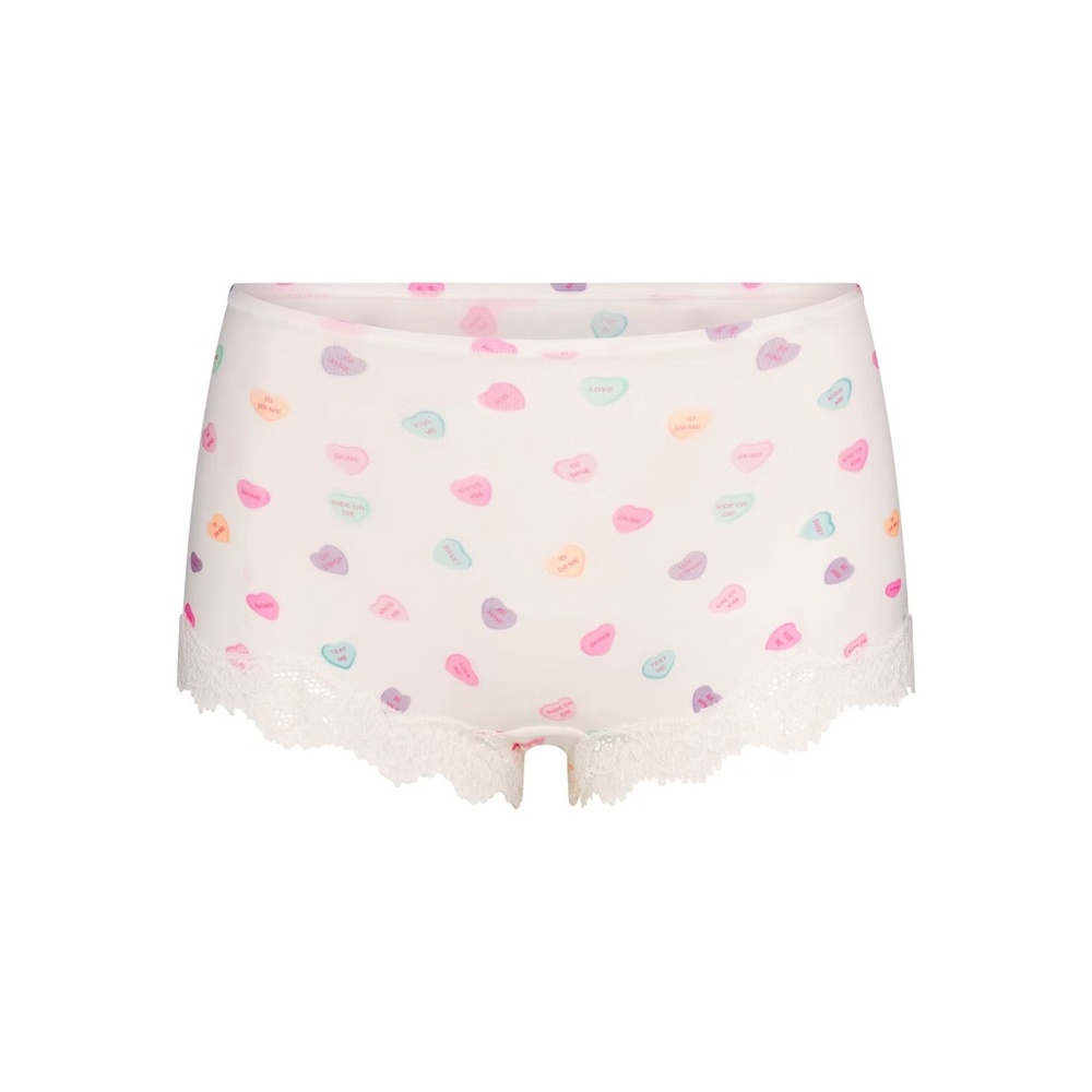 Skims Fits Everybody Lace Boy Short Marble Candy Size Medium